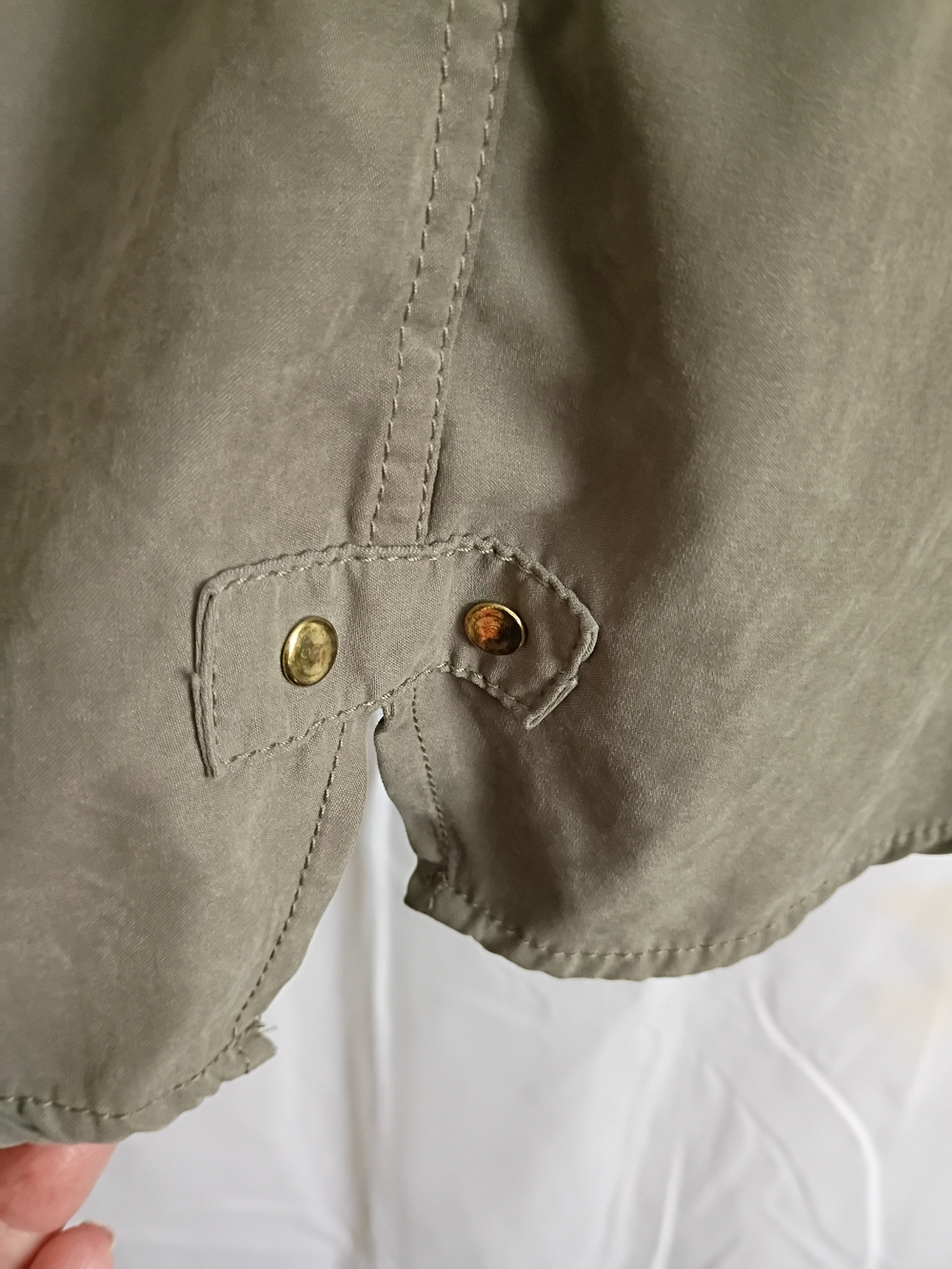 Maurices Olive Green Lightweight Jacket With a Hood. Size XXL - Picture 14 of 16